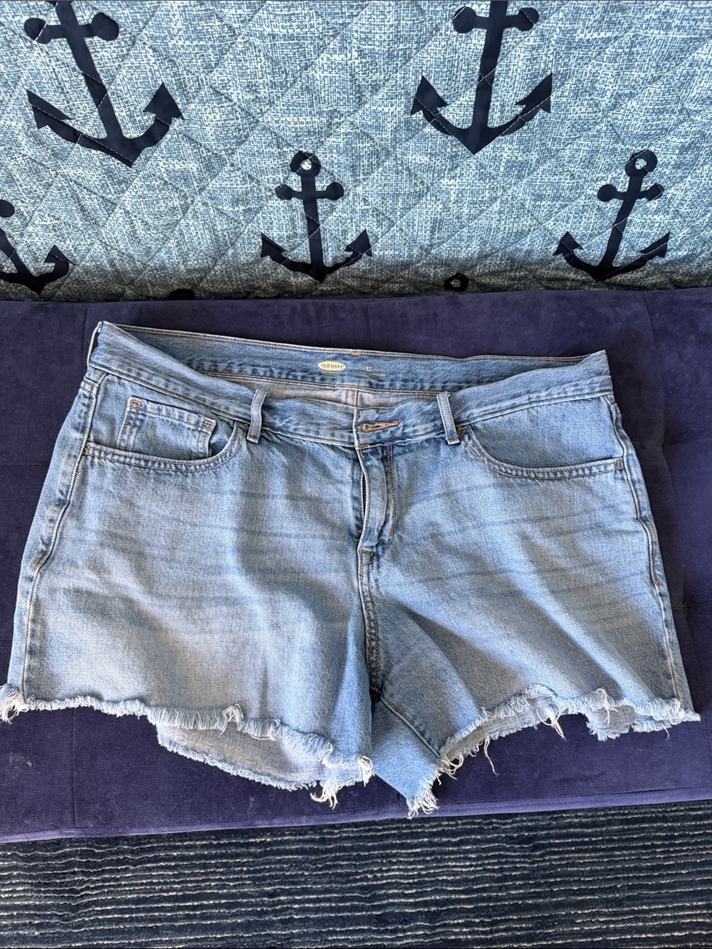 Old Navy Light Blue Denim Cutoff Shorts